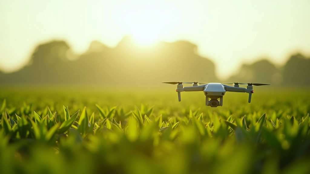 Modernas lauksaimniecības tehnoloģijas darbā laukā ar sensoriem un dronu